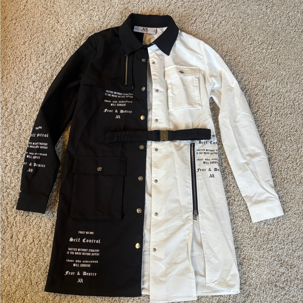 Black and White Alternative Dress Size M